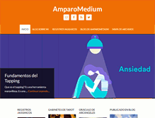 Tablet Screenshot of amparomedium.com